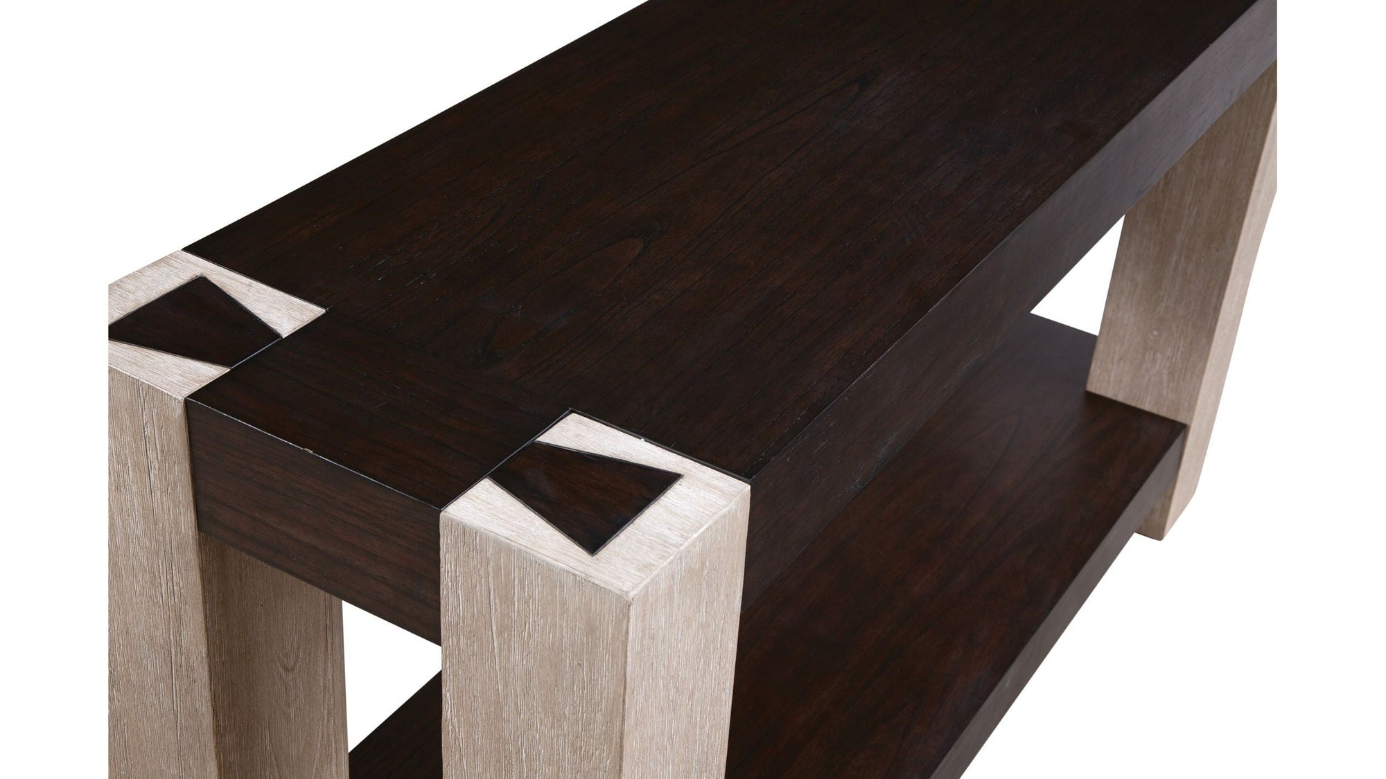 Harmony - Console Table - Carbon Mindi / Blonde Acacia