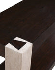 Harmony - Console Table - Carbon Mindi / Blonde Acacia