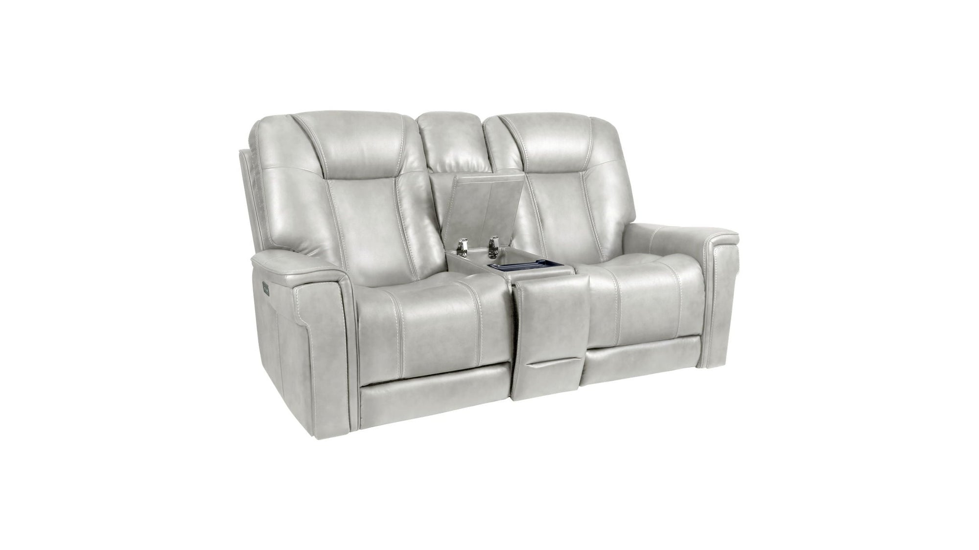 Sanibel - Power Console Loveseat - Wall Prox. Recliner With Power And Power Headrest And Lumbar, Wireless Charger
