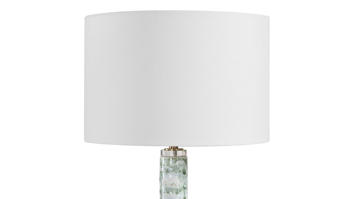 Jameis - Marbled Table Lamp - Green / White