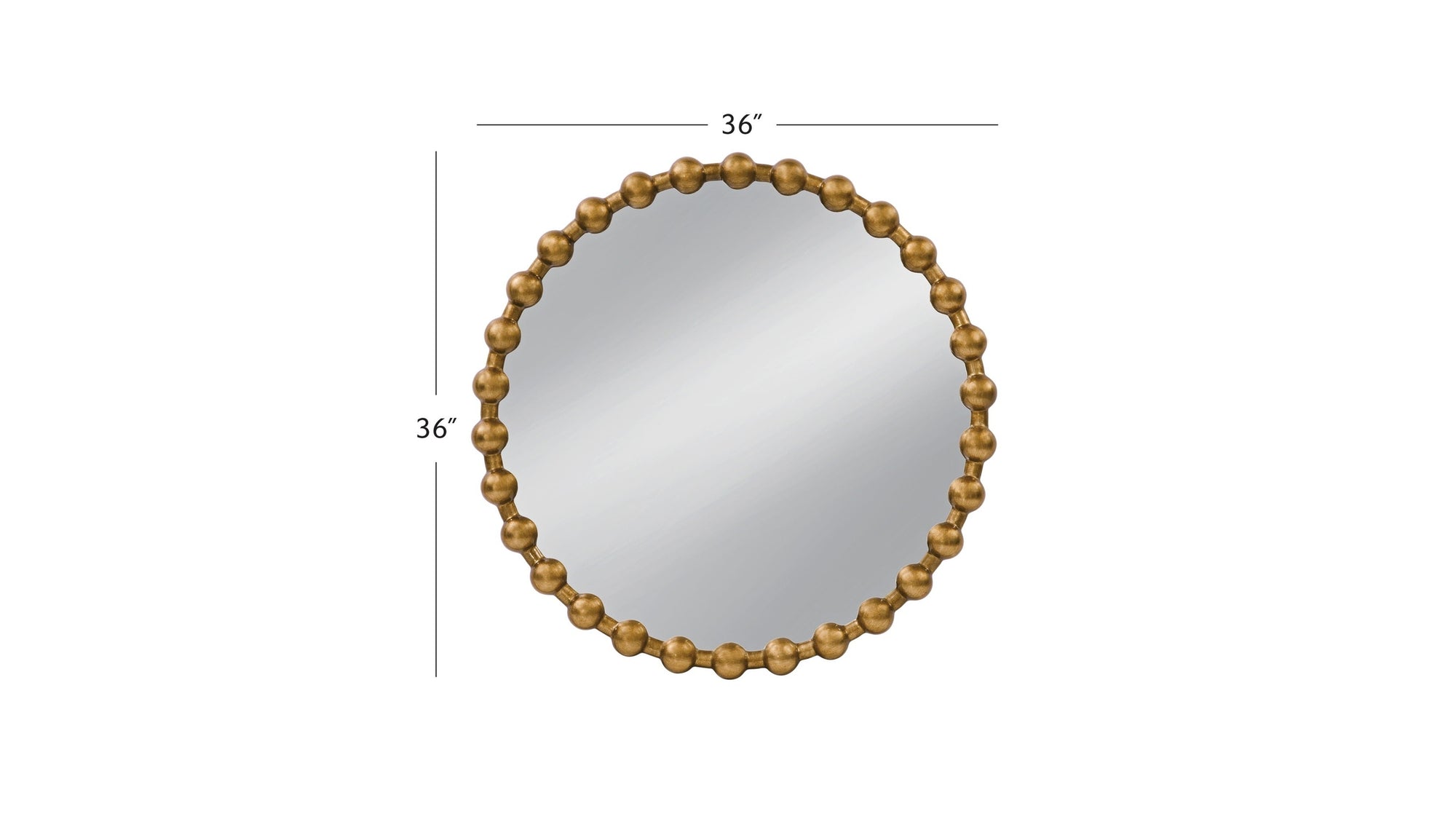 Wall Mirror - Antique Gold