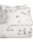 Lyocell - Queen Seaside Eucalyptus Comforter Set (Set of 3) - Taupe