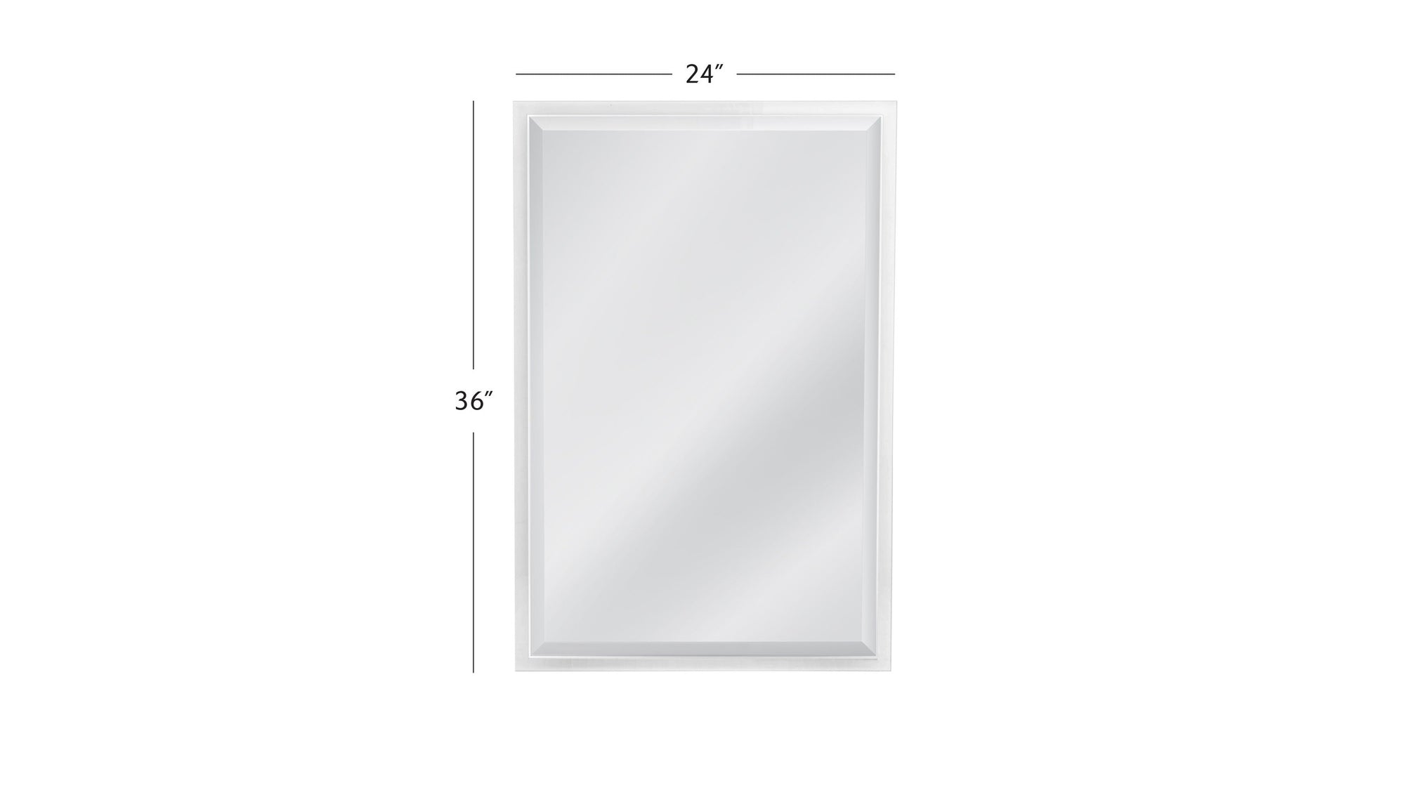 Karrenina - Wall Mirror - White