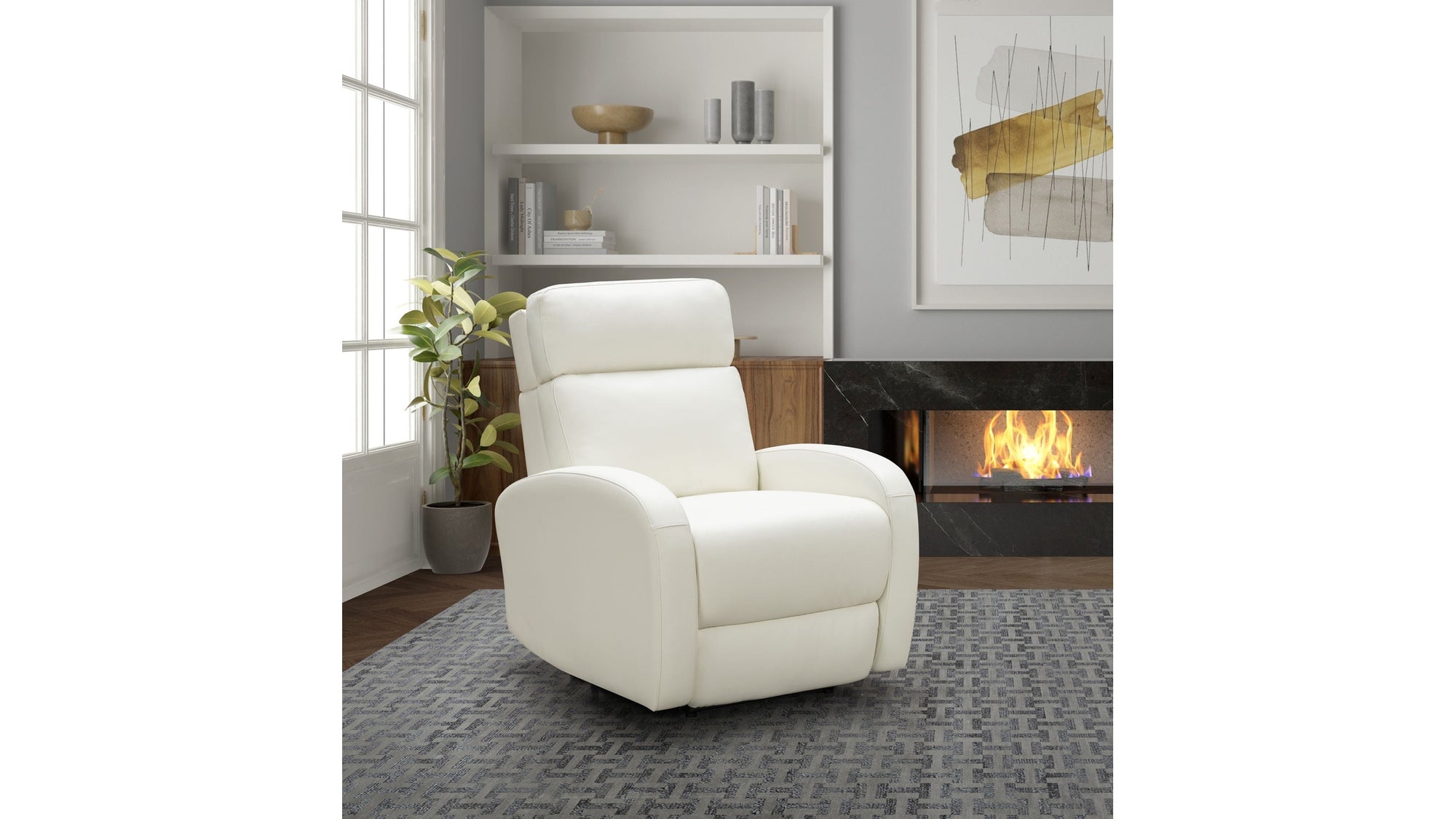Levi - Power Recliner With Power Recline And Power Forward Adjustable Headrest