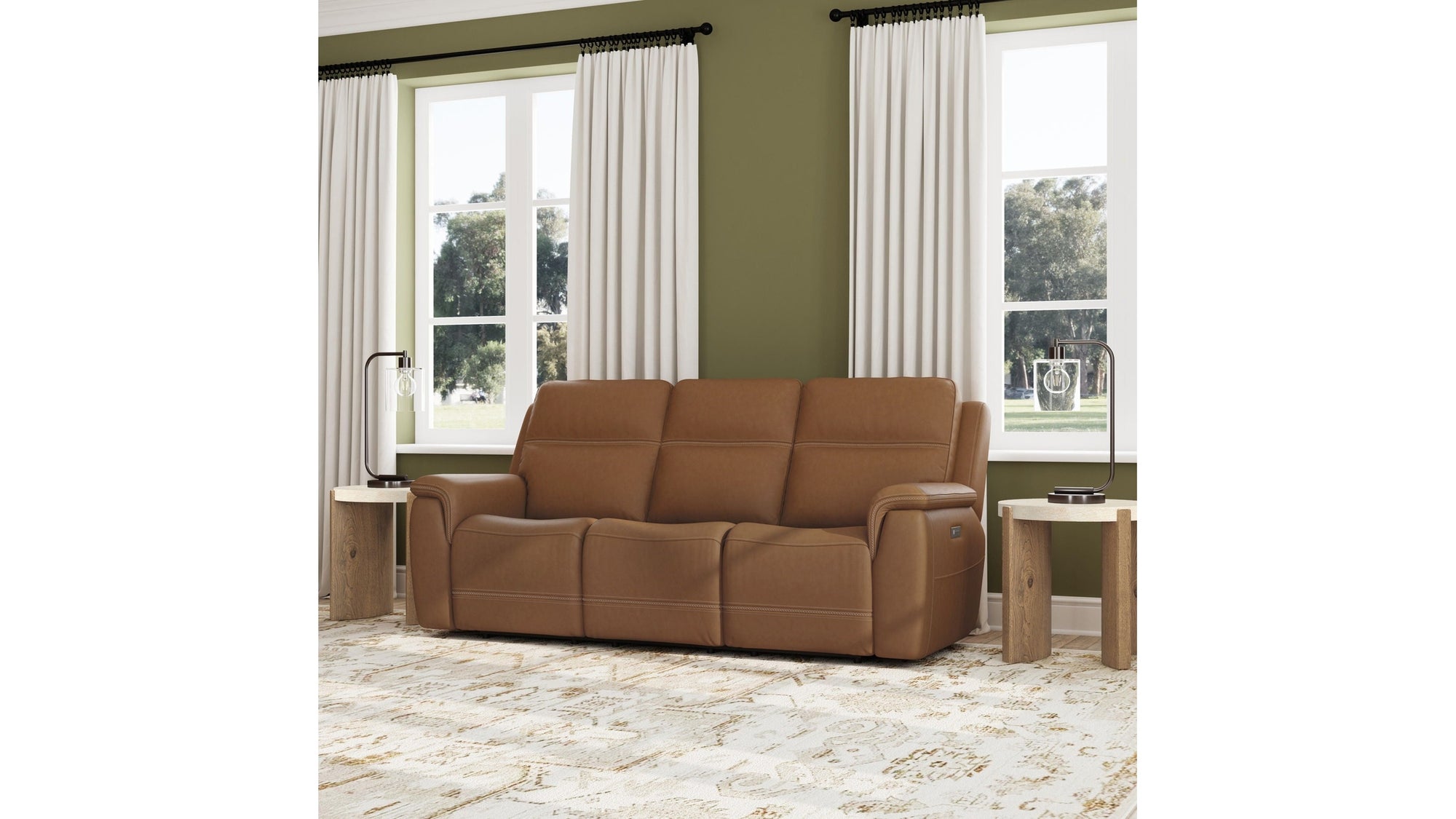 Sawyer - Power Reclining Sofa With Power Headrests &amp; Lumbar