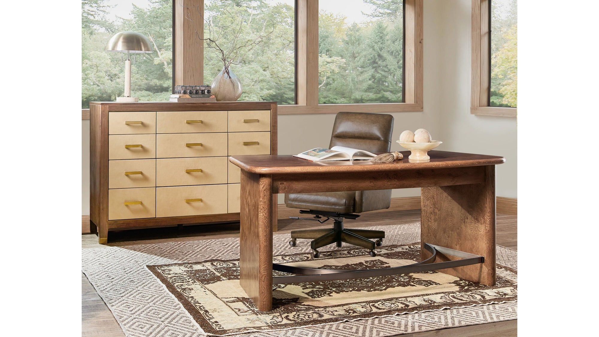 EC - Starling Executive Swivel Tilt Chair - Dark Brown