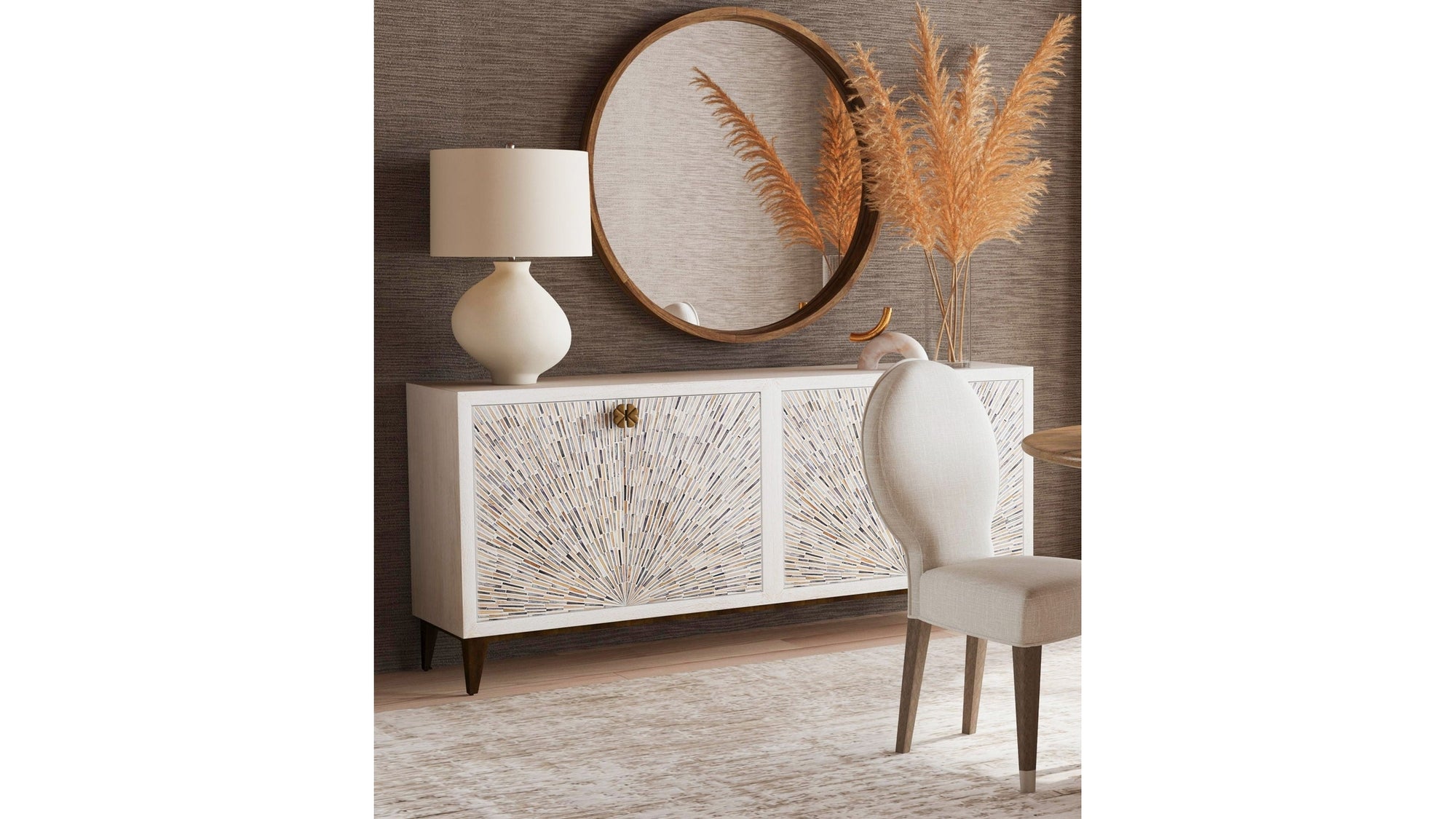 Astrid - Server - White Wash / Bone