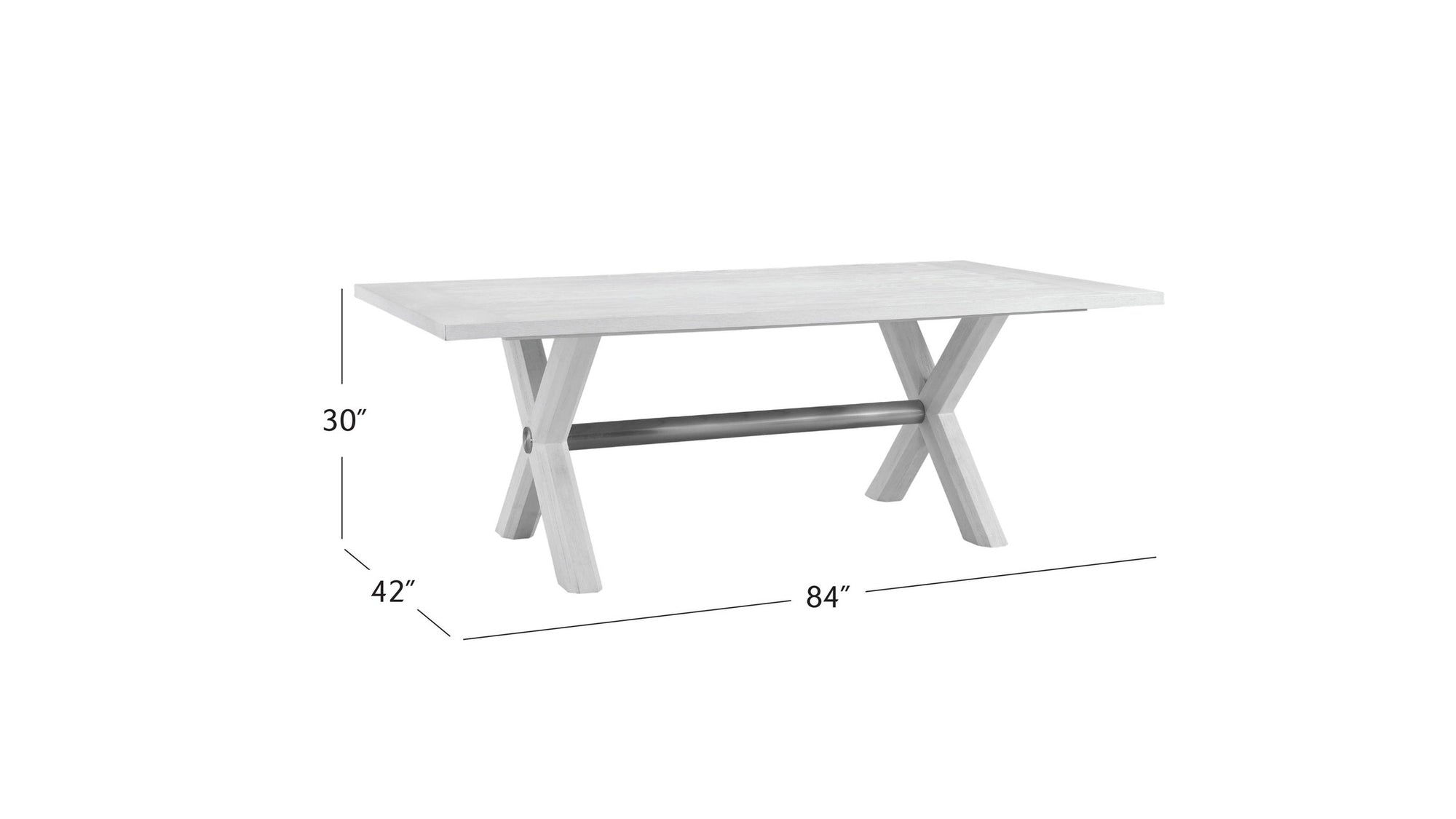 Nadine - Dining Table - White