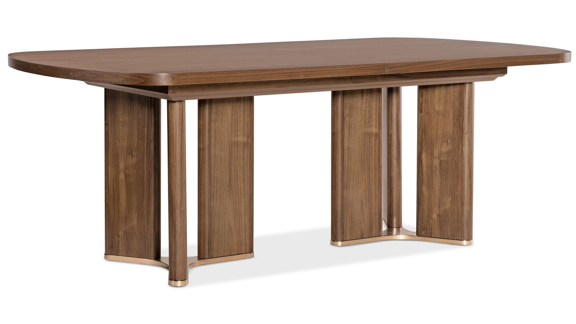 Eleana - Rectangle Dining Table With Two Leaves - Medium Wood