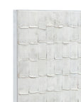 Linear Marks Canvas Art - White