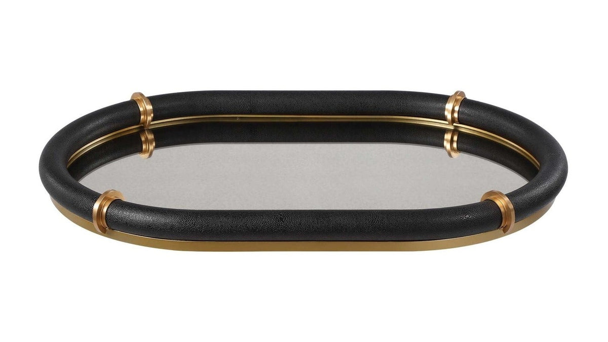 Cyprus - Oval Tray - Black