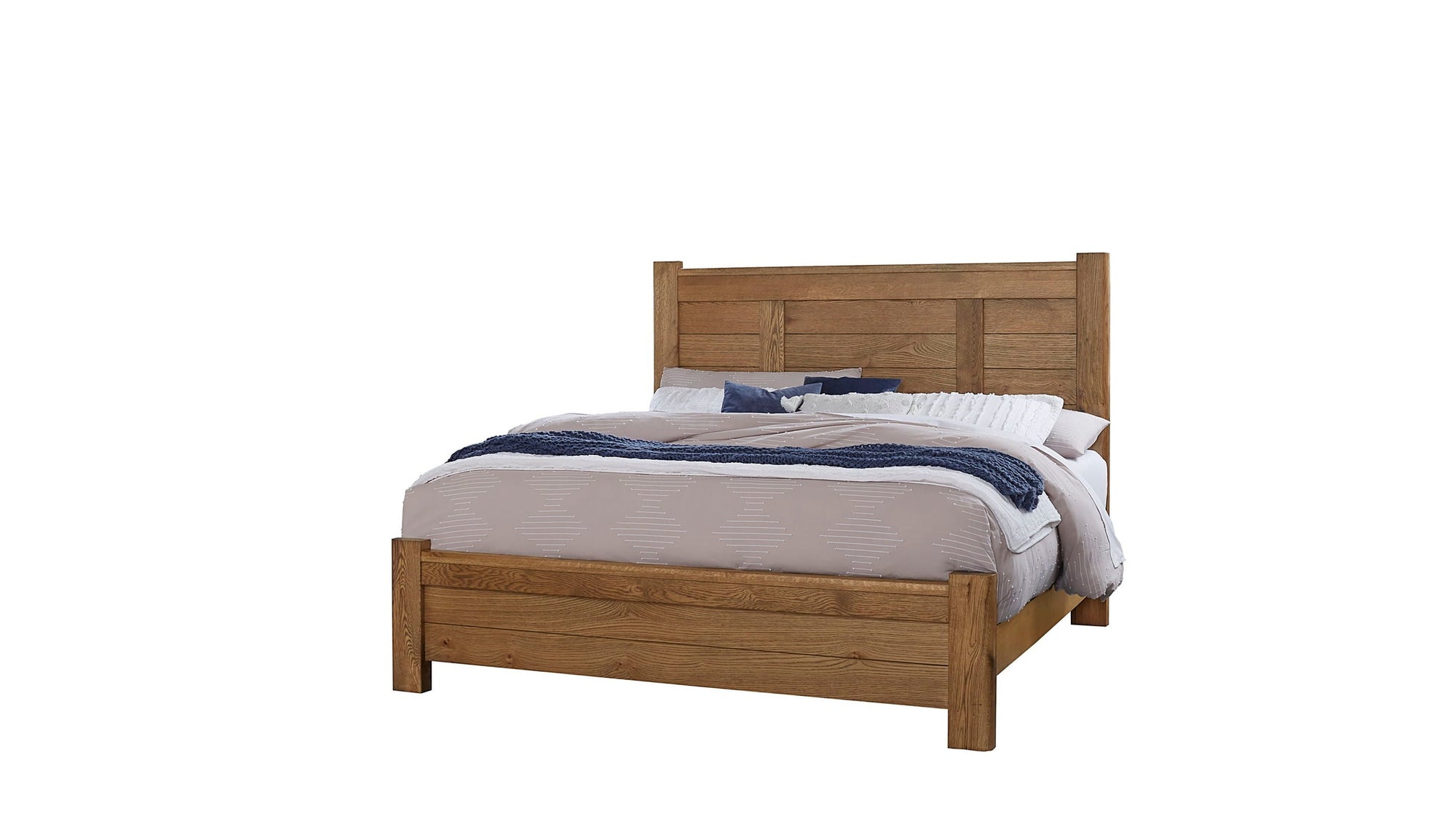 Crafted Oak - Ben's Post Bed Headboard, Footboard And Rails