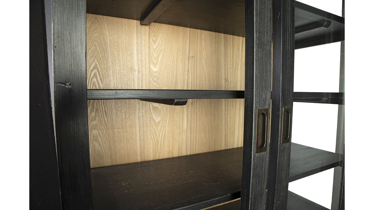 Balmoral - Single Display Cabinet - Black