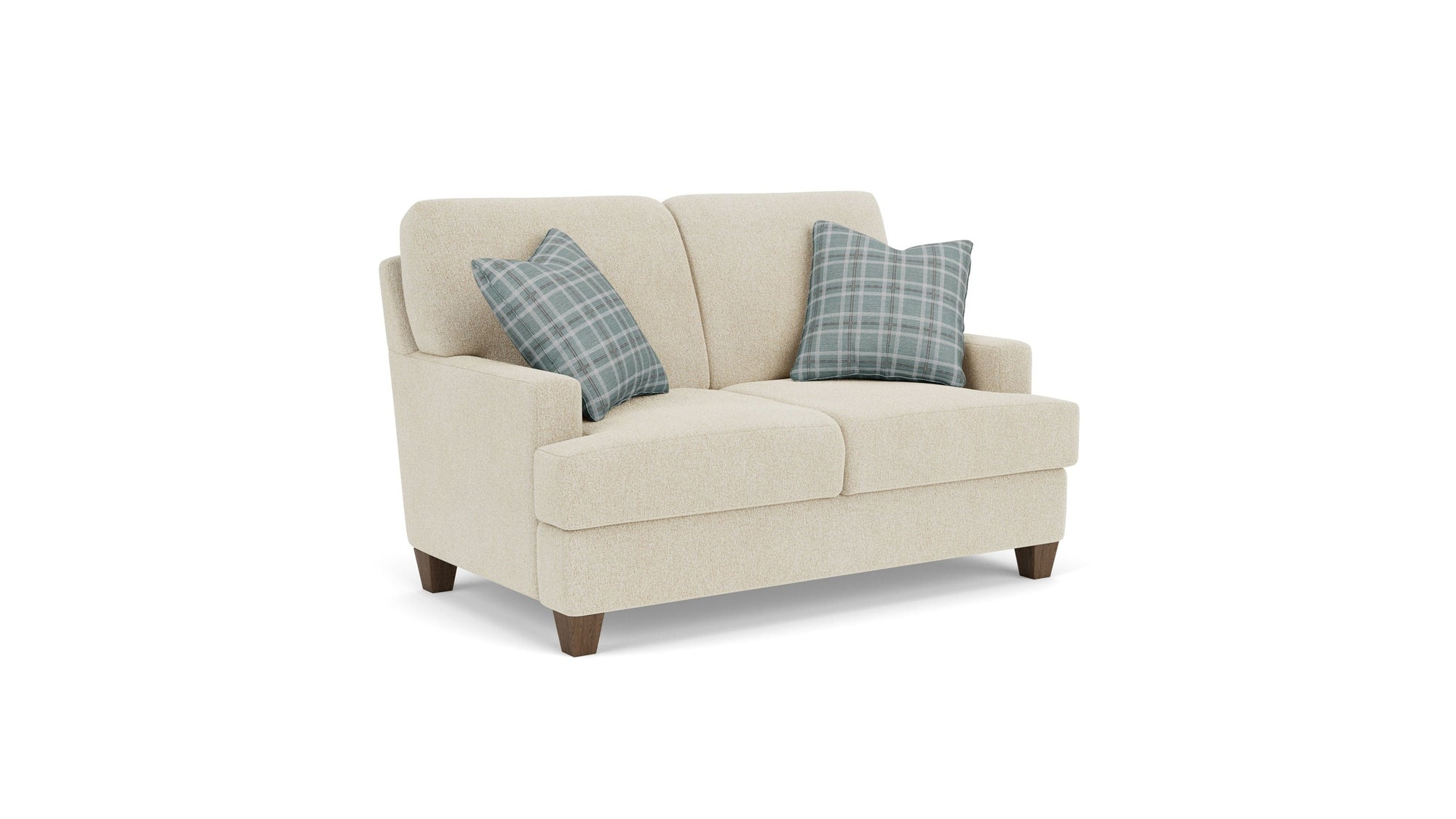 Moxy - Fabric Loveseat, T-Shaped Seat Cushion