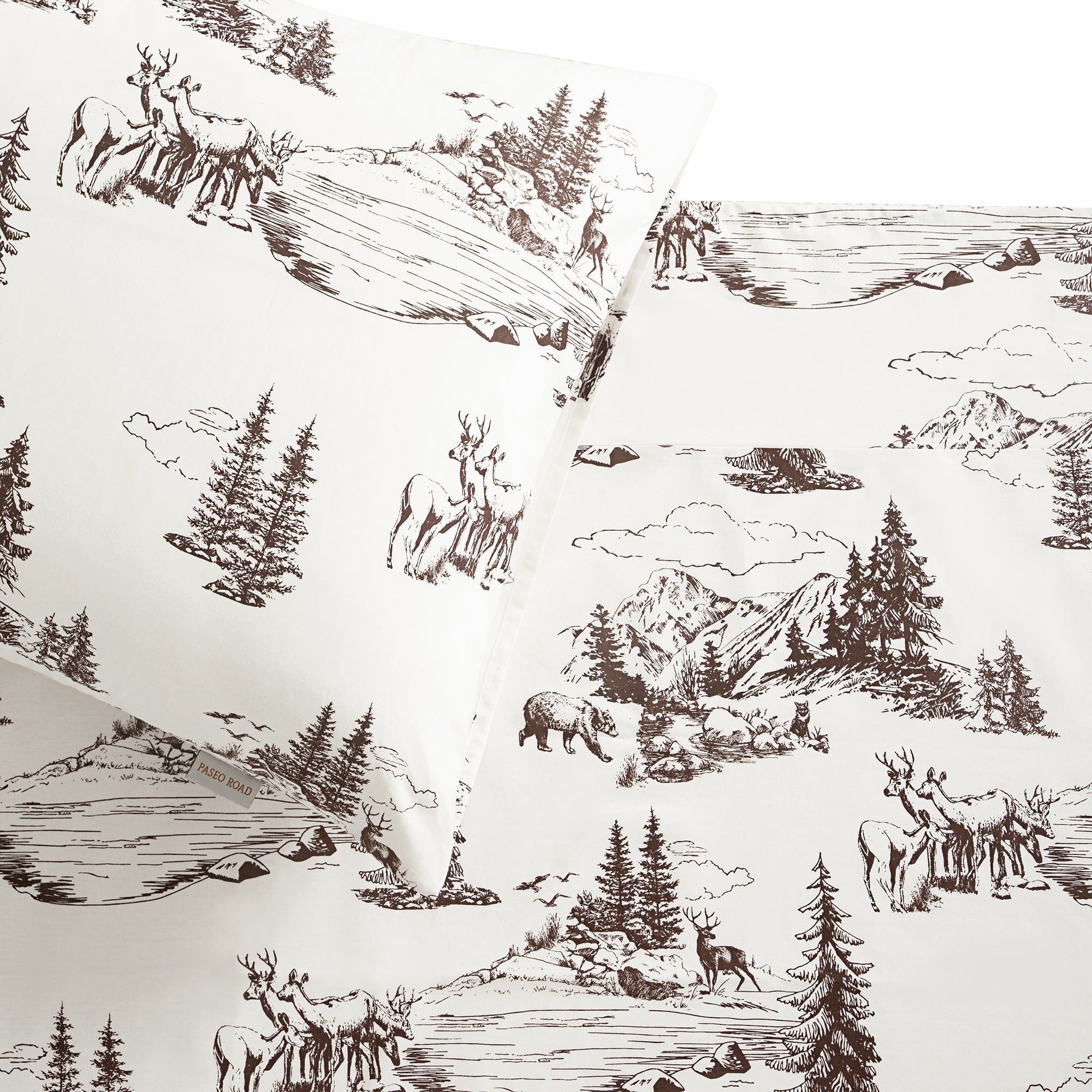 White Pine - Queen 200TC Cotton Sheet Set (Set of 4) - White