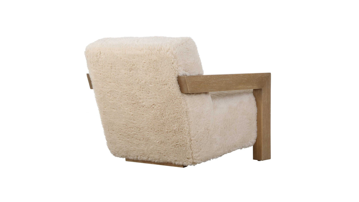 Jackson - Sheepskin Accent Chair - Light Brown