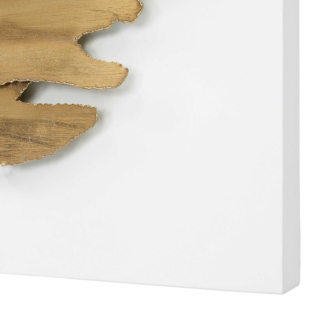 Lev - Metal Wall Decor - White &amp; Gold