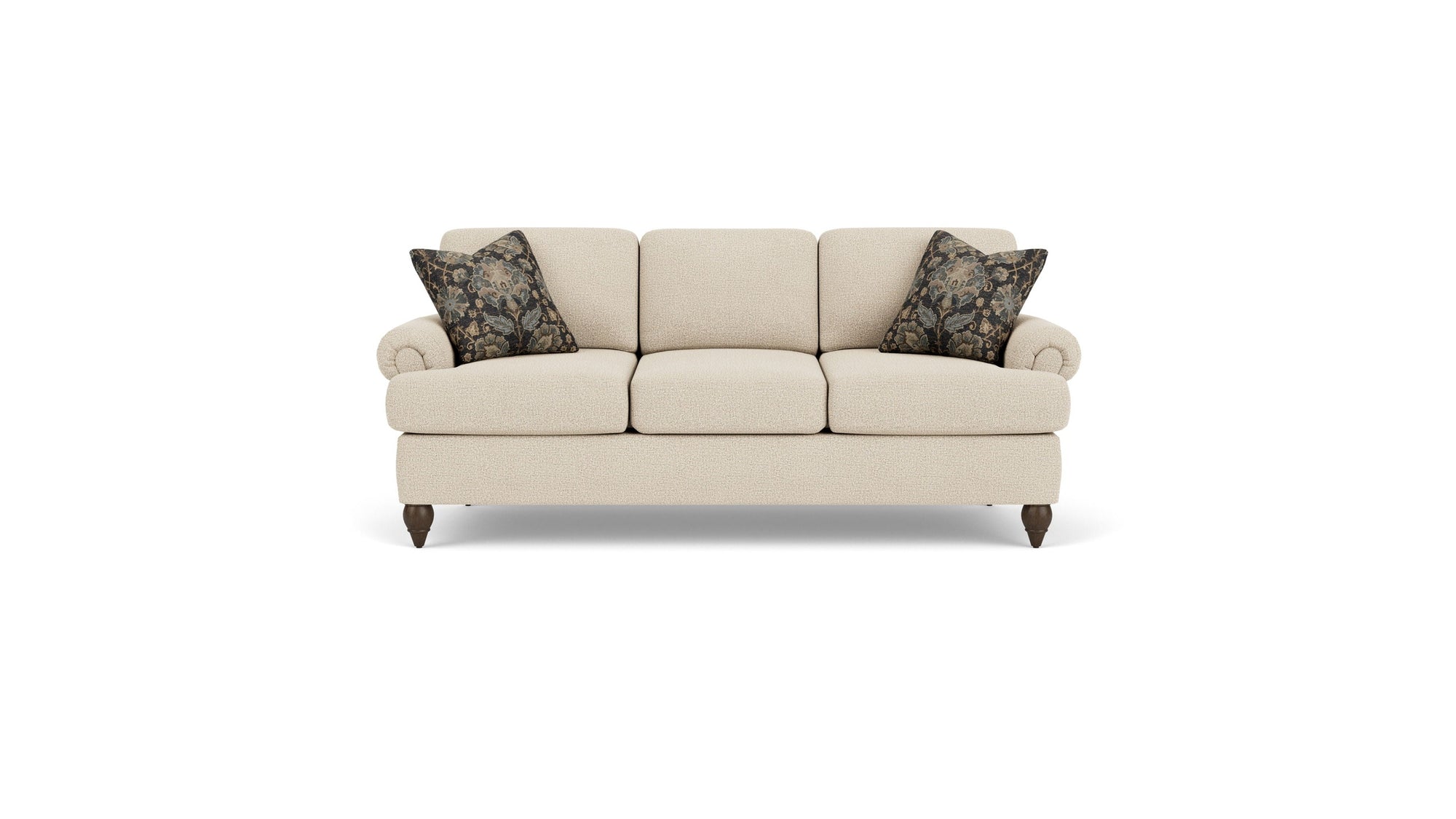 Moxy - Fabric Sofa, T-Shaped Seat Cushion, Rolled Arms