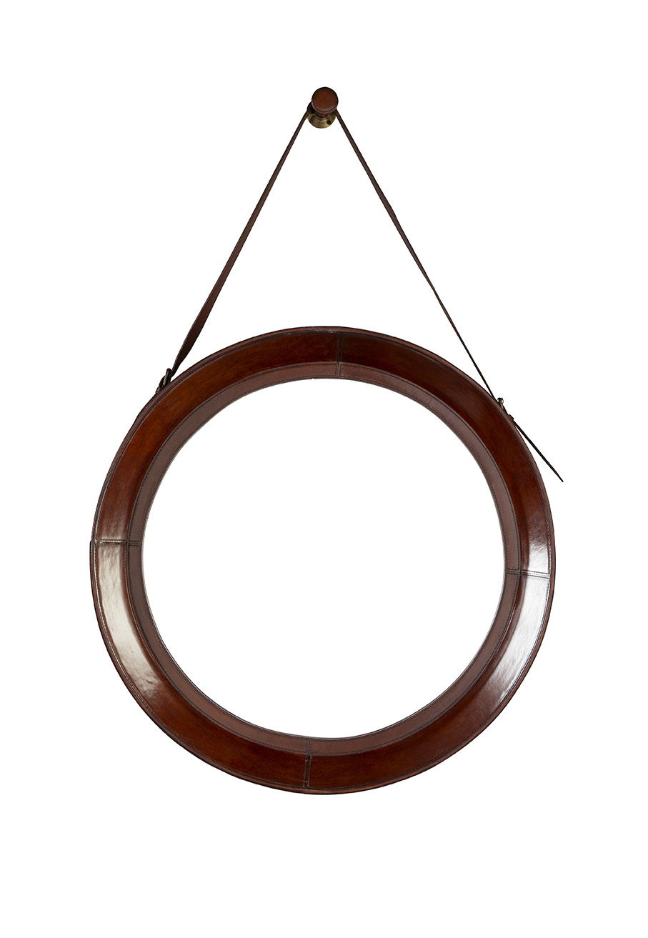 Milo - Hanging Mirror - Saddle