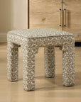Satoria - Upholstered Small Bench - Green / White