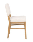 Millwork - Counter Chair Set of 2 - White / Light Brown