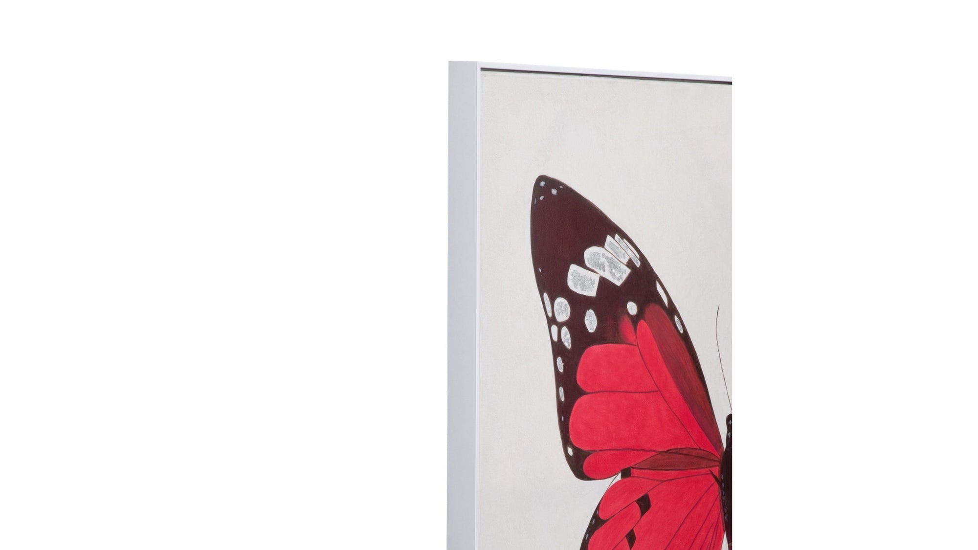 Butterfly Canvas Art Set of 2 - White