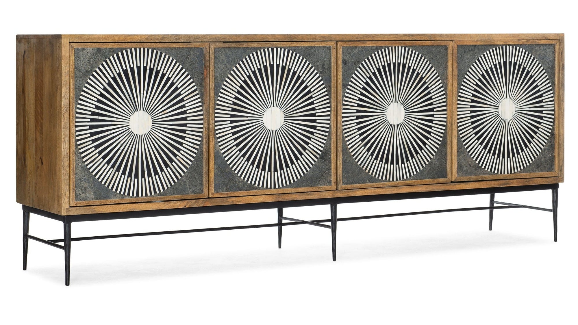 Commerce And Market - Giovanni Entertainment Console - Light Brown / Dark Gray