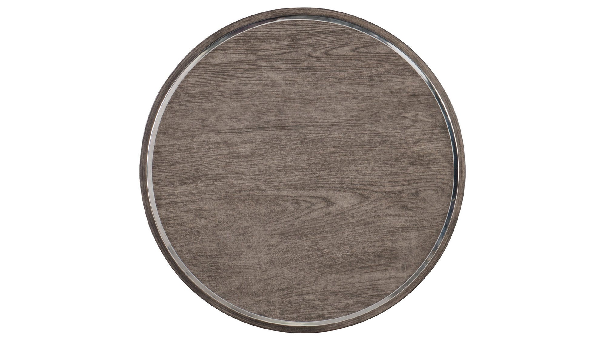 Melange - Storia Round End Table - Dark Gray