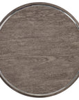 Melange - Storia Round End Table - Dark Gray