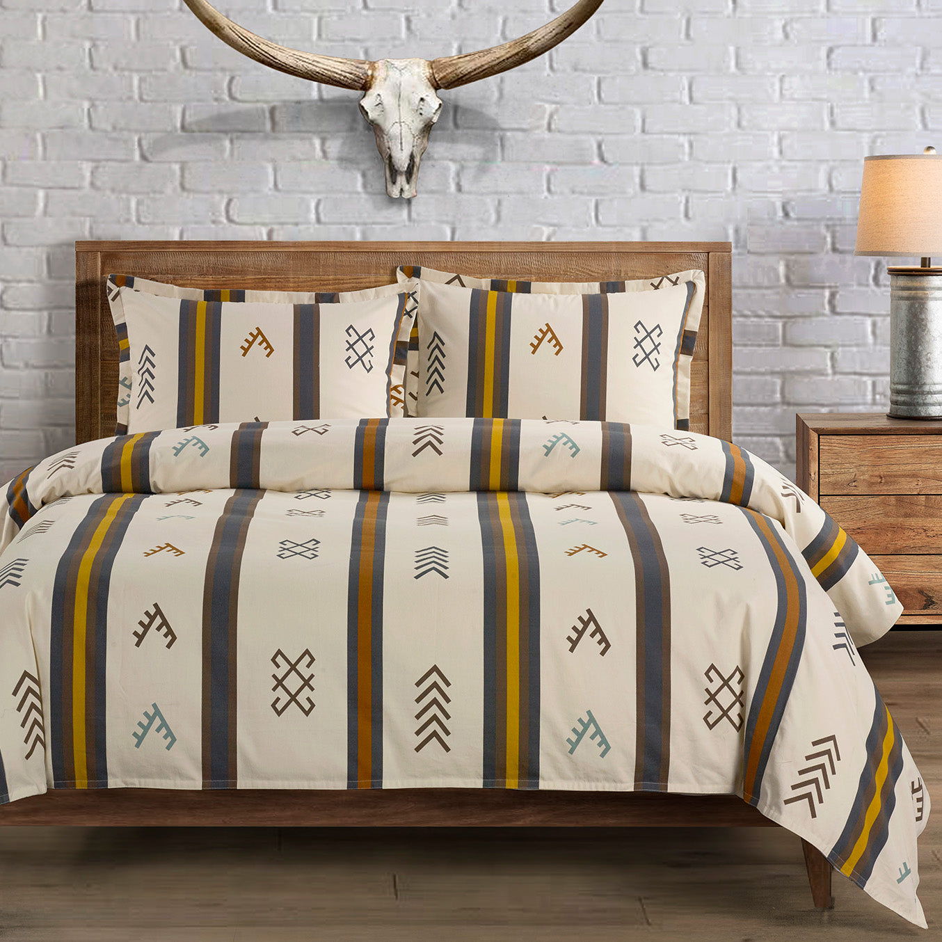 Toluca Canvas - Twin Comforter Set (Set of 2) - Multi Color
