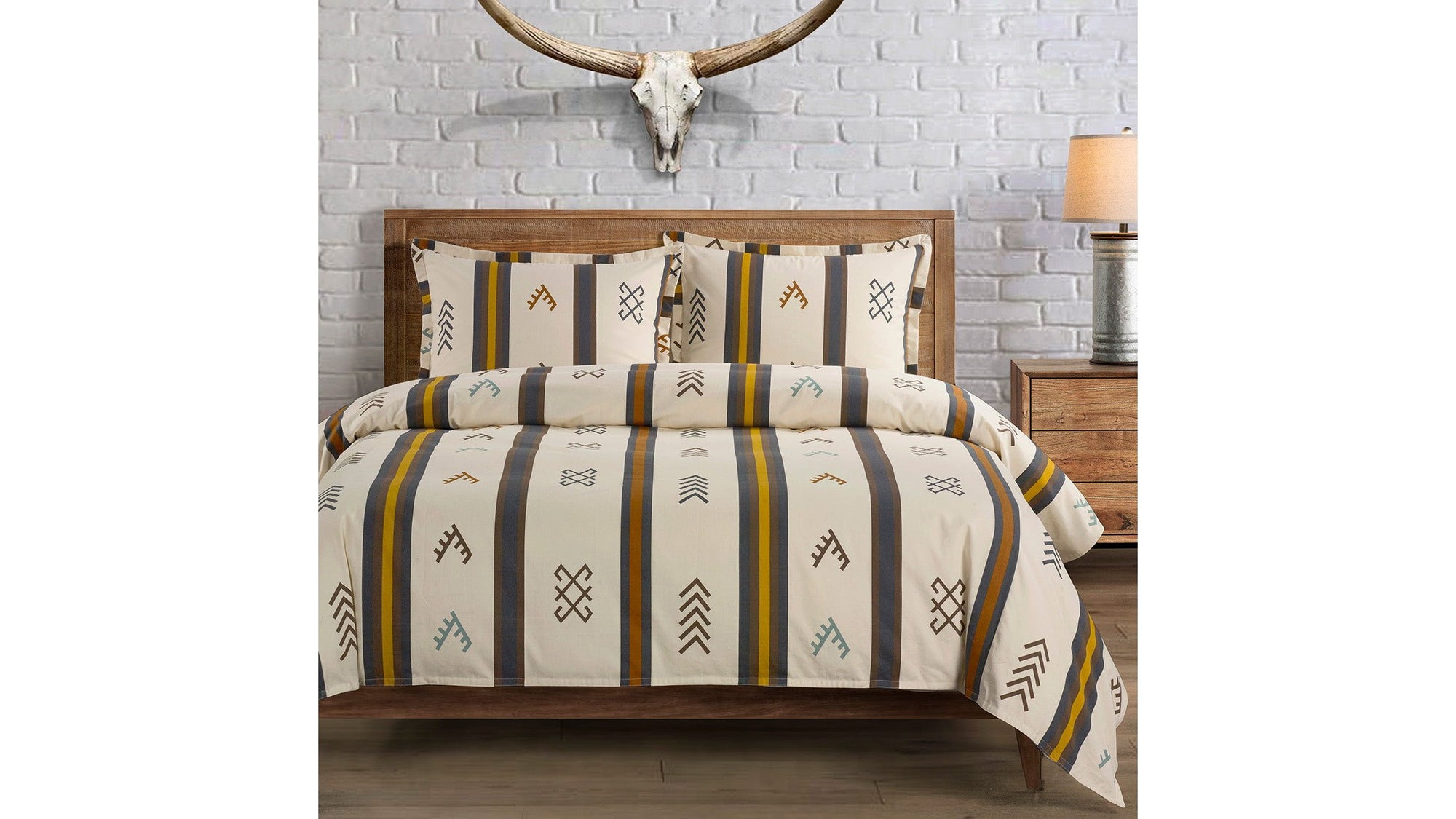 Toluca Canvas - Twin Comforter Set Set of 2 - Multi Color