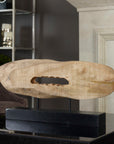 Paol - Mango Wood Sculpture - Light Brown & Black