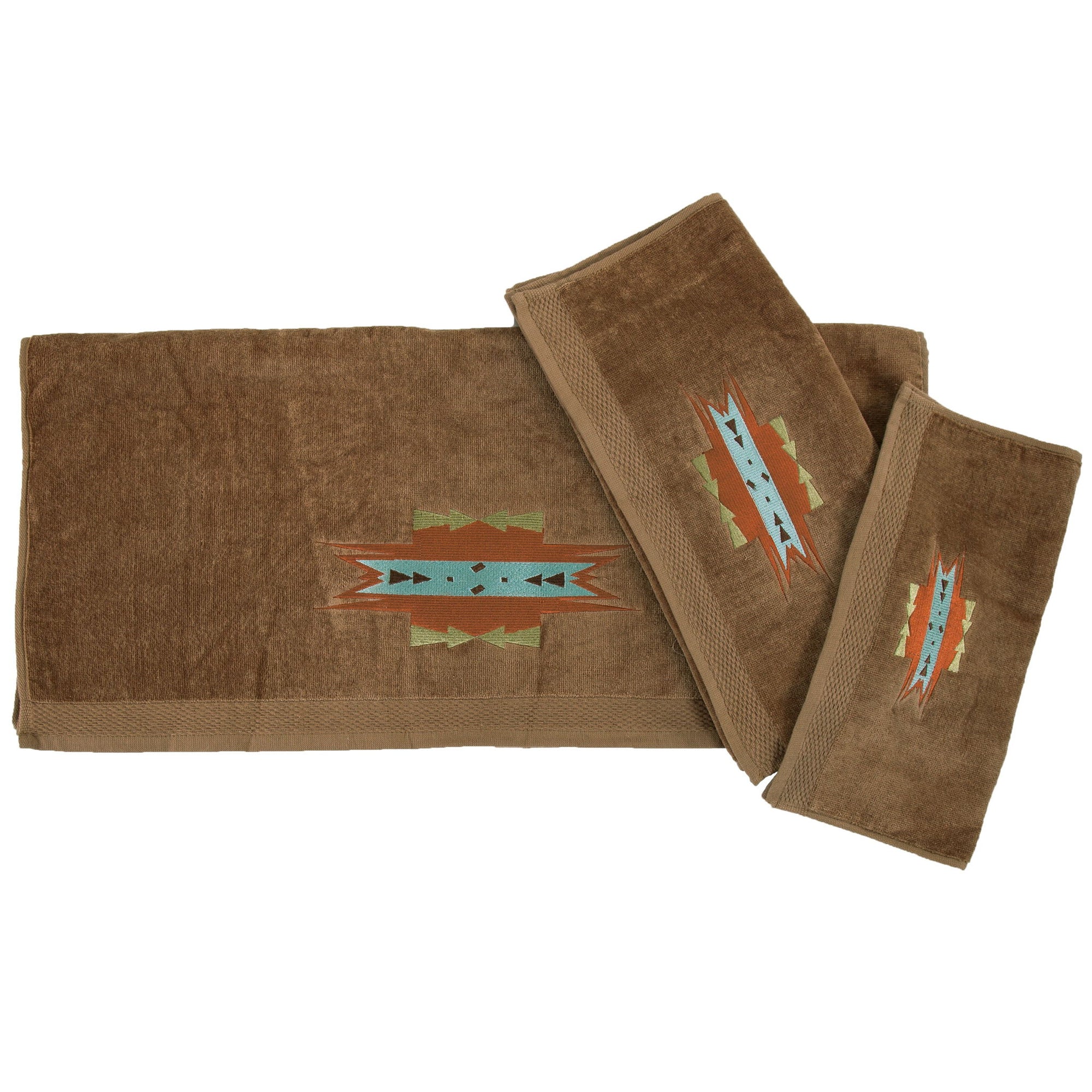 Mesa - Towel Set (Set of 3), 2 Per Carton - Mocha