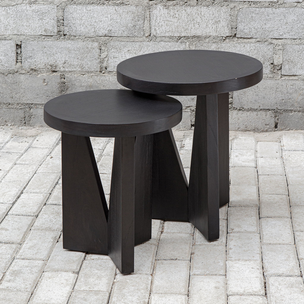 Nadette - Nesting Tables (Set of 2) - Black