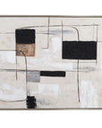 Quartershot Framed Canvas - Beige / Black