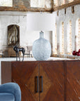 Oceaonna - Glass Table Lamp - Light Blue