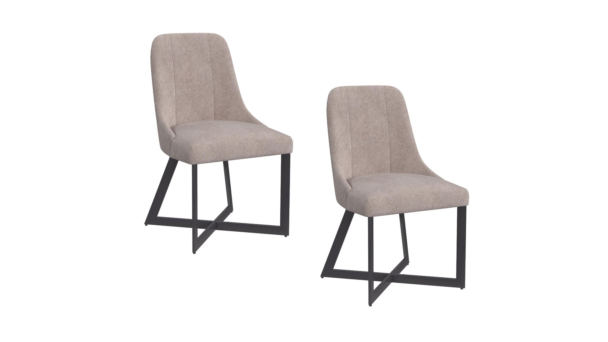 Trucco - Dining Chair Set of 2 - Brown / Bronze