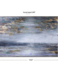 Dawn To Dusk - Hand Painted Art - Blue