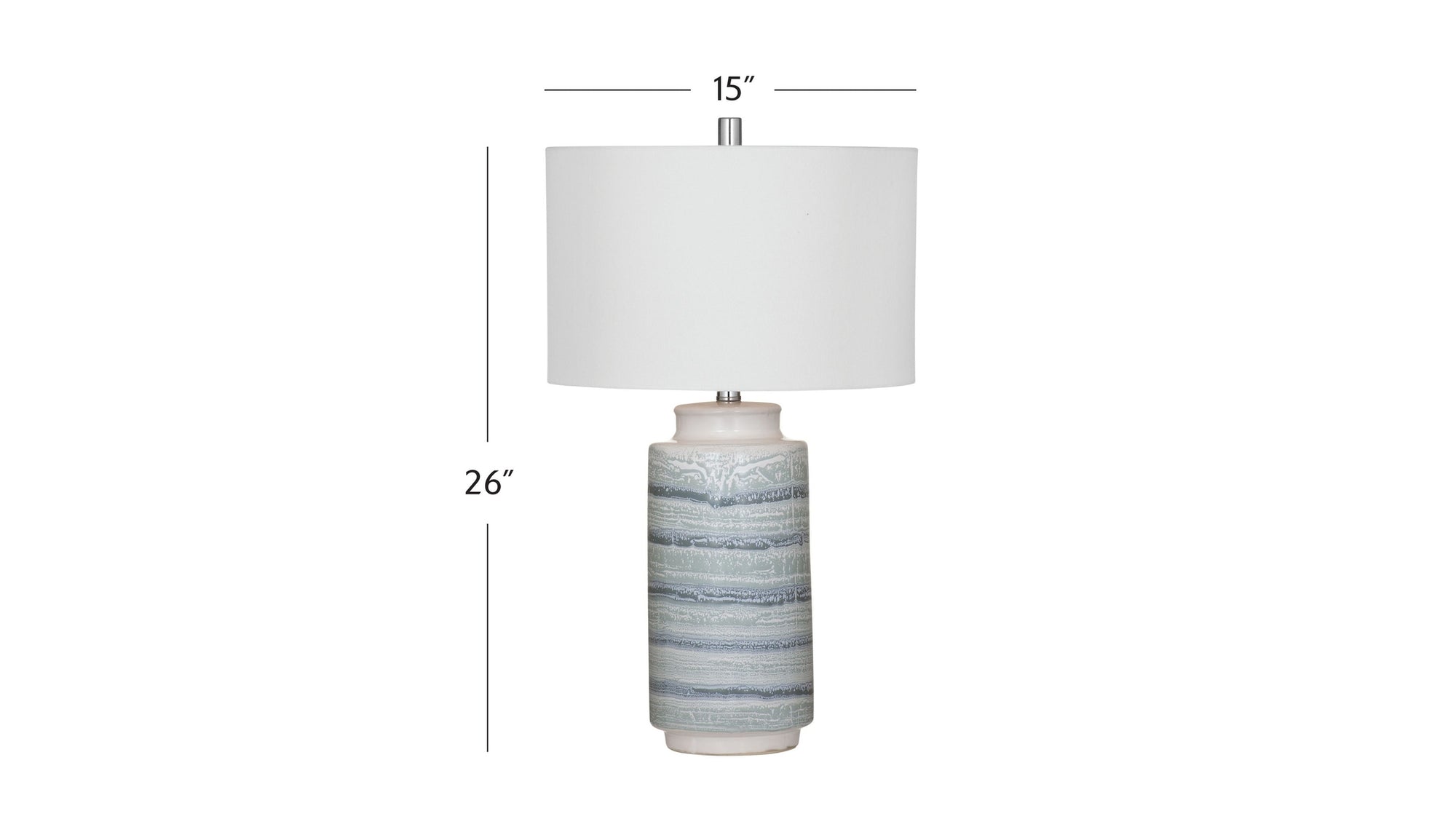 Brizi - Table Lamp - Blue / Cream
