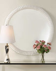 Akiko - Round Mirror - White