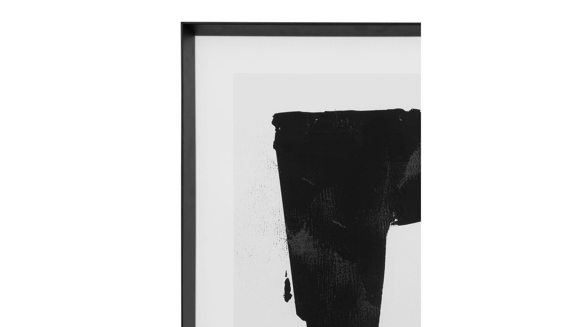 Triple Block Print I Framed Art - Black
