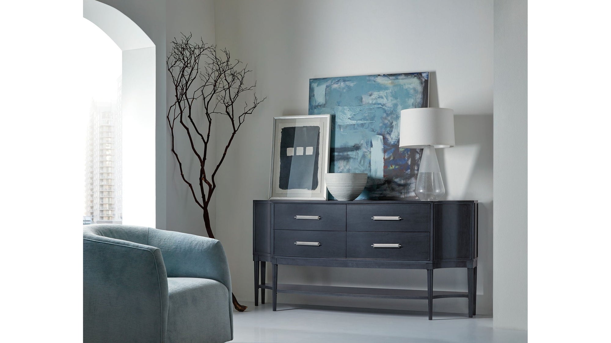 Melange - Mazarine Credenza - Blue
