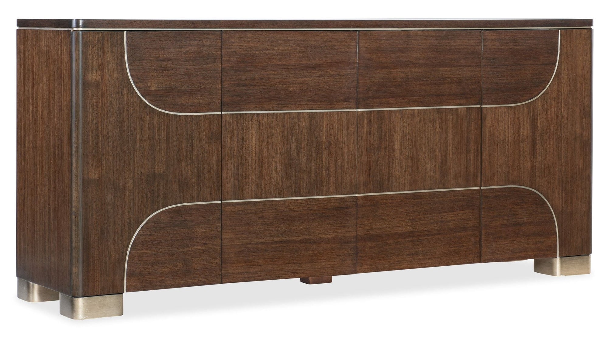 Melange - Contours Credenza - Dark Brown