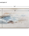 Chasing Blue - Coastal Canvas Art - Blue / Brown / Gray / White