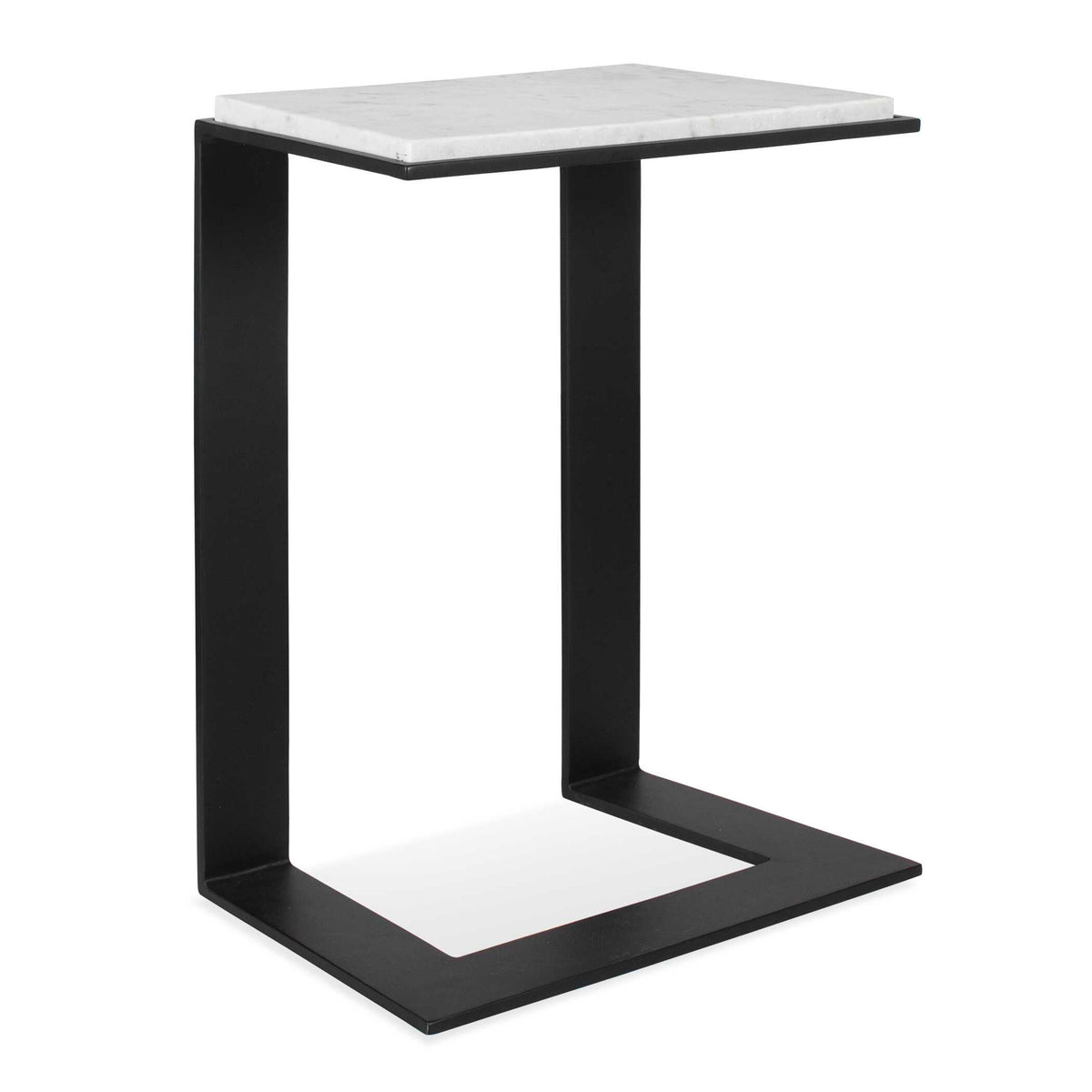 Kenora - Marble Accent Table - White