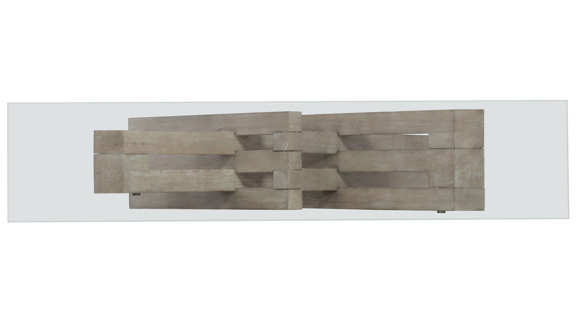 Affinity - Glass Top Accent Console - Gray