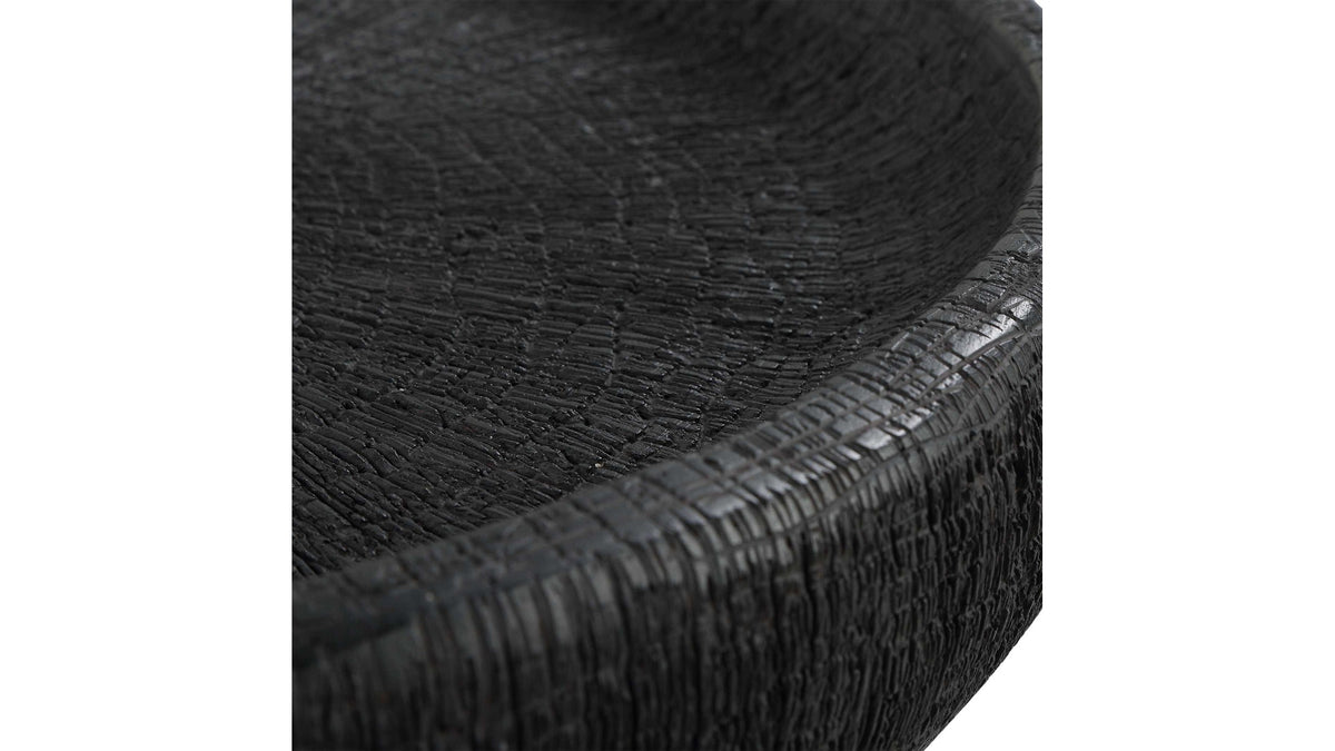 Resonance - Indoor-Outdoor Resin Bowl - Black