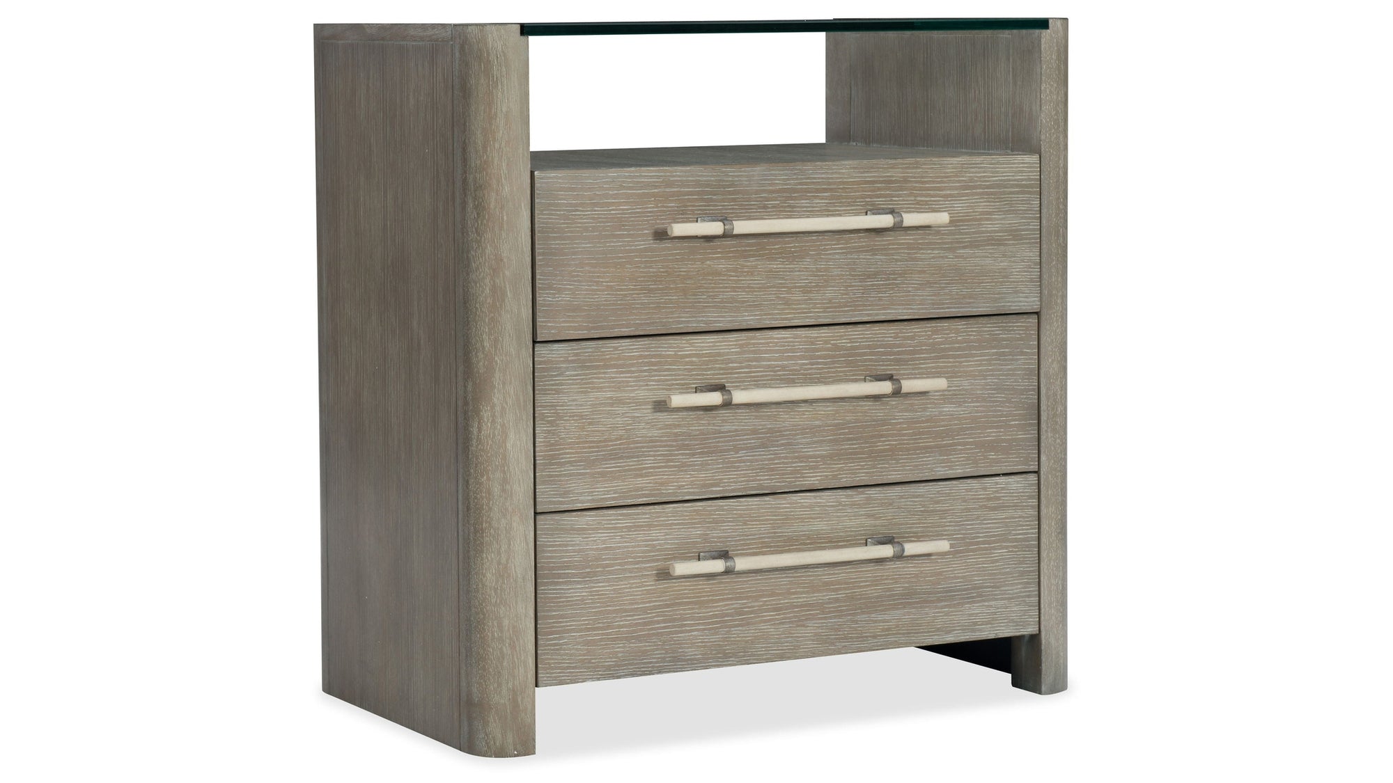 Affinity - 3-Drawer Nightstand - Gray