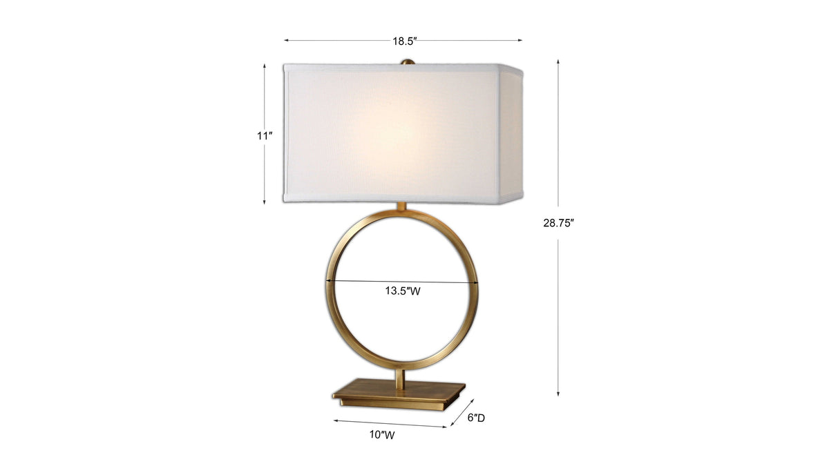 Duara - Circle Table Lamp - Gold