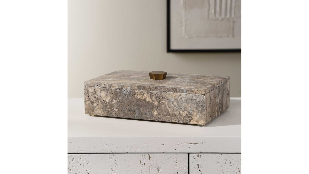 Griseus - Travertine Stone Box